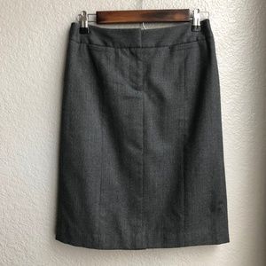LOFT | Gray Wool Pencil Skirt with Pockets